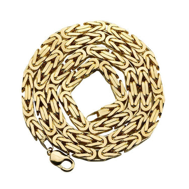 Byzantine Chain in 14k Yellow Gold 6 mm